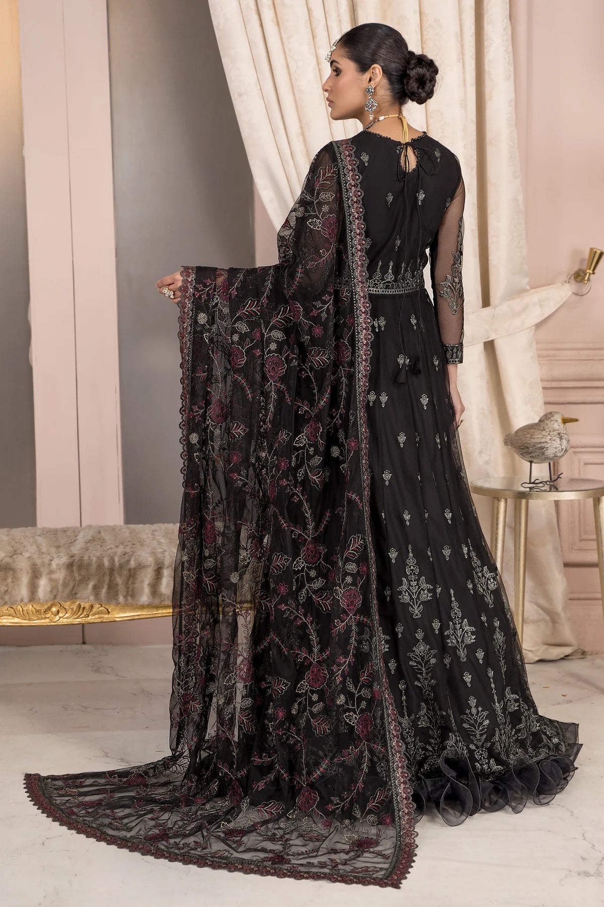 Afreen By Zarif Embroidered Net Unstitched 3 Piece Suit - 03 Afreen By Zarif Embroidered Net Unstitched 3 Piece Suit - 03