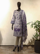 Raad Luxury Embroidered Lawn Suits Stitched 3 Piece - RD25LEF HSE01
