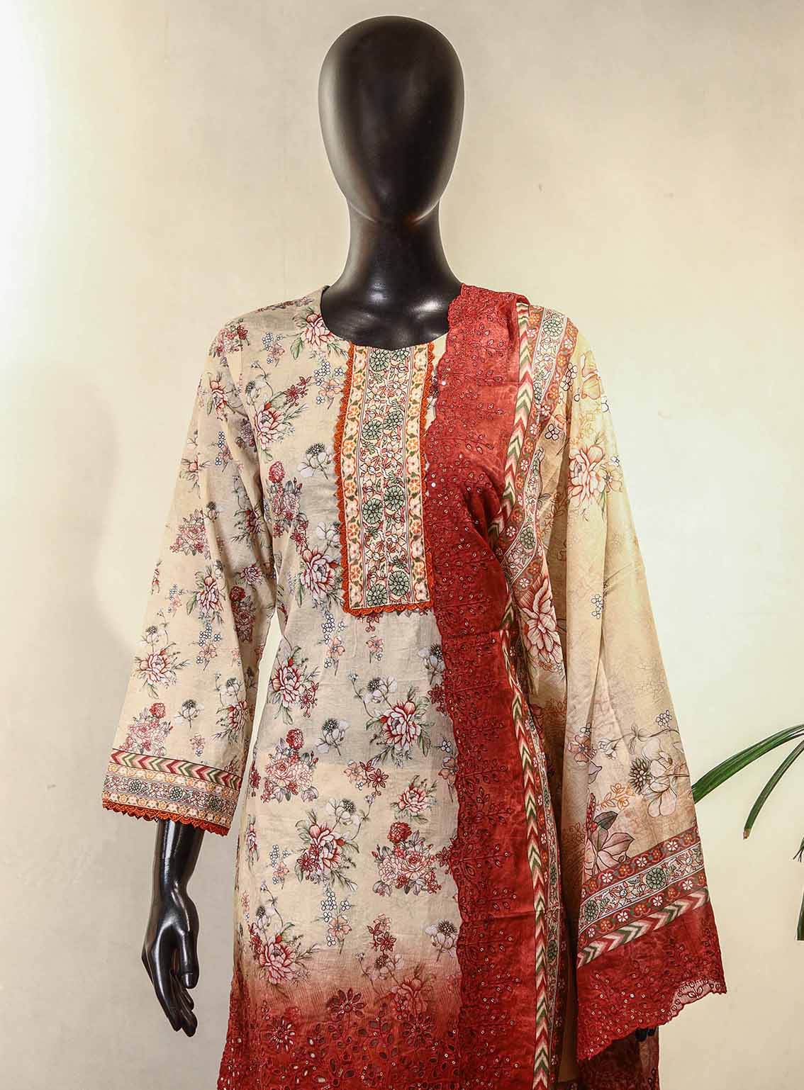 Raad Luxury Embroidered Lawn Suits Stitched 3 Piece - RD25LEF HSE03 Raad Luxury Embroidered Lawn Suits Stitched 3 Piece - RD25LEF HSE03