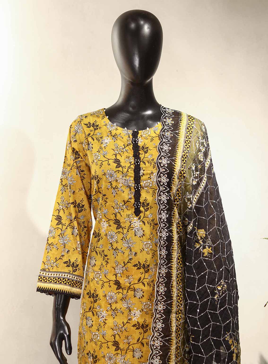 Raad Luxury Embroidered Lawn Suits Stitched 3 Piece - RD25LEF HSE07 Raad Luxury Embroidered Lawn Suits Stitched 3 Piece - RD25LEF HSE07