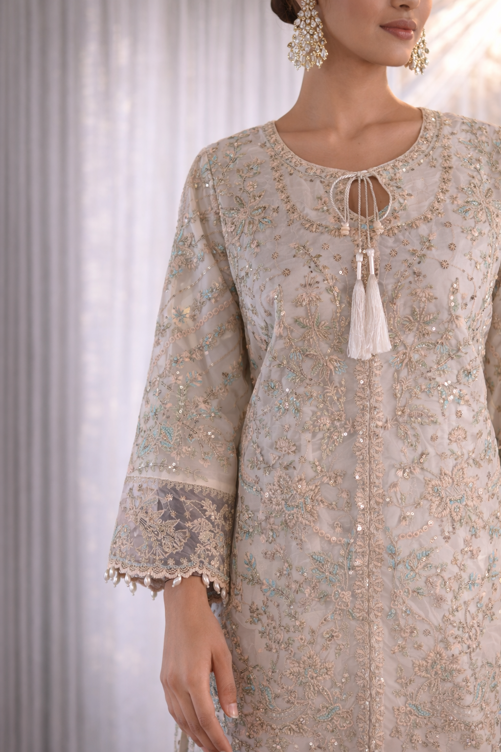 Raad Luxury Formal Embroidered Organza 3 Piece Stitched Suit RD26LF RA-50 IY Raad Luxury Formal Embroidered Organza 3 Piece Stitched Suit RD26LF RA-50 IY