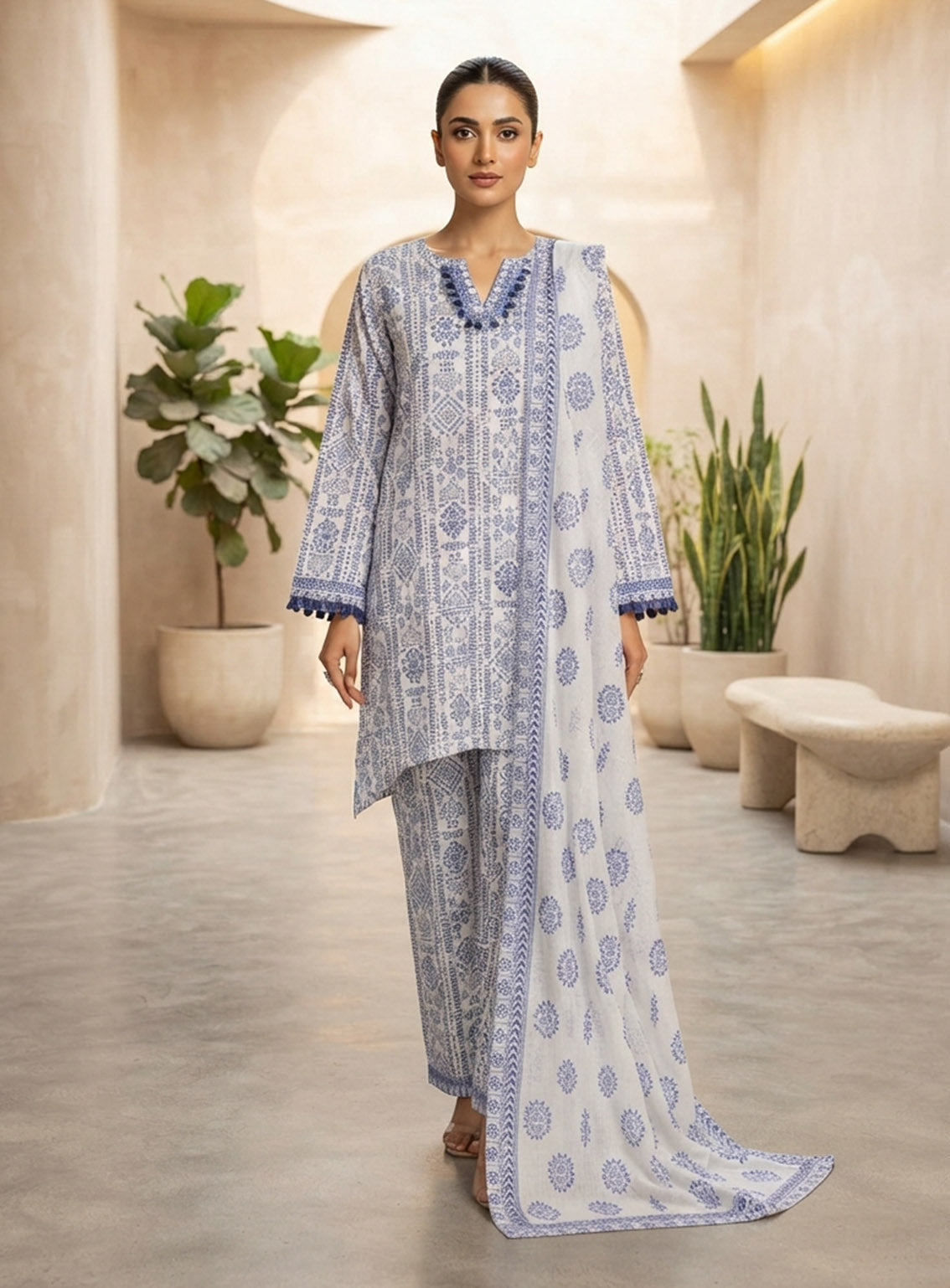 Raad Digital Printed Lawn 3 Piece Stitched Suit RD26DPL D-RA-RPL-03 Raad Digital Printed Lawn 3 Piece Stitched Suit RD26DPL D-RA-RPL-03