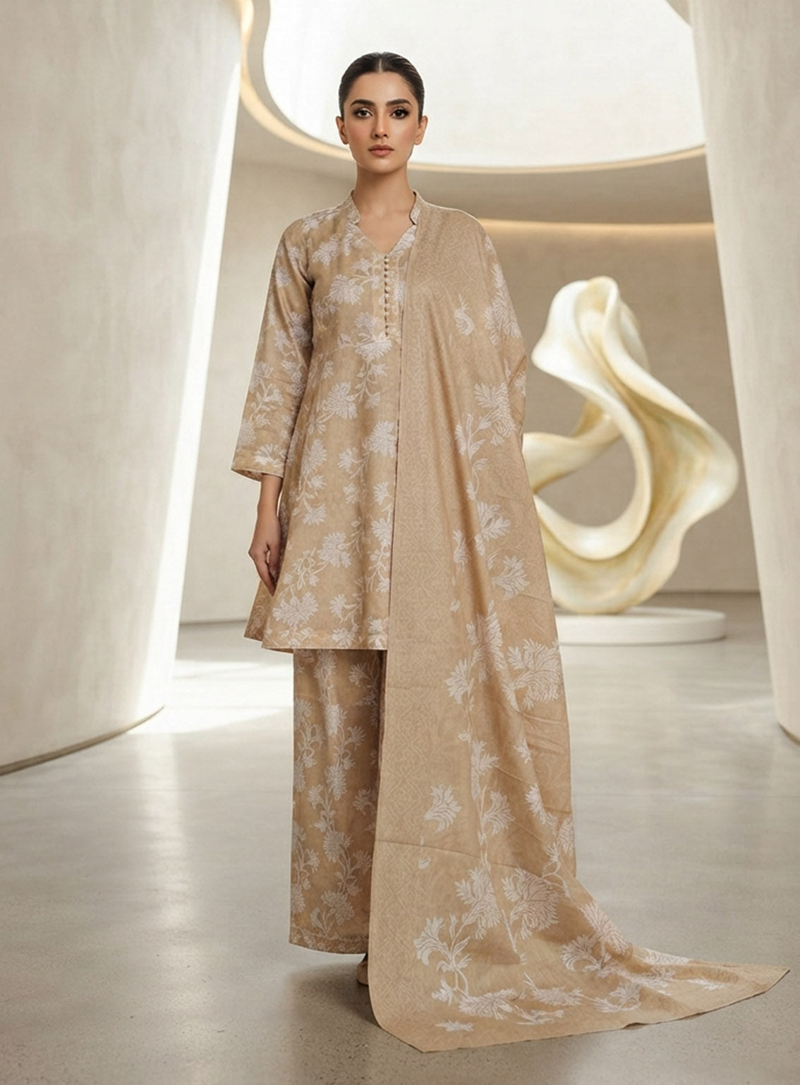Raad Digital Printed Lawn 3 Piece Stitched Suit RD26DPL D-RA-RPL-09 Raad Digital Printed Lawn 3 Piece Stitched Suit RD26DPL D-RA-RPL-09