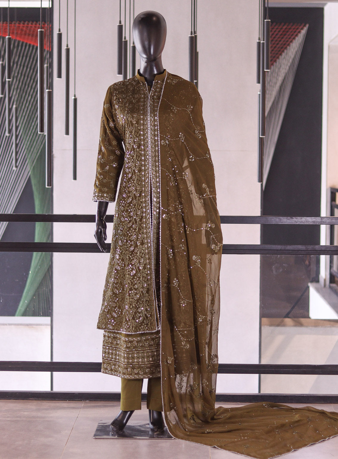 Raad Luxury Formal Embroidered Chiffon 3 Piece Stitched Suit RD26LF D-SG-15-GN Raad Luxury Formal Embroidered Chiffon 3 Piece Stitched Suit RD26LF D-SG-15-GN