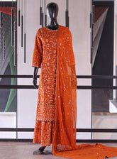 Raad Luxury Formal Embroidered Chiffon 3 Piece Stitched Suit RD26LF D-SG-20-OG