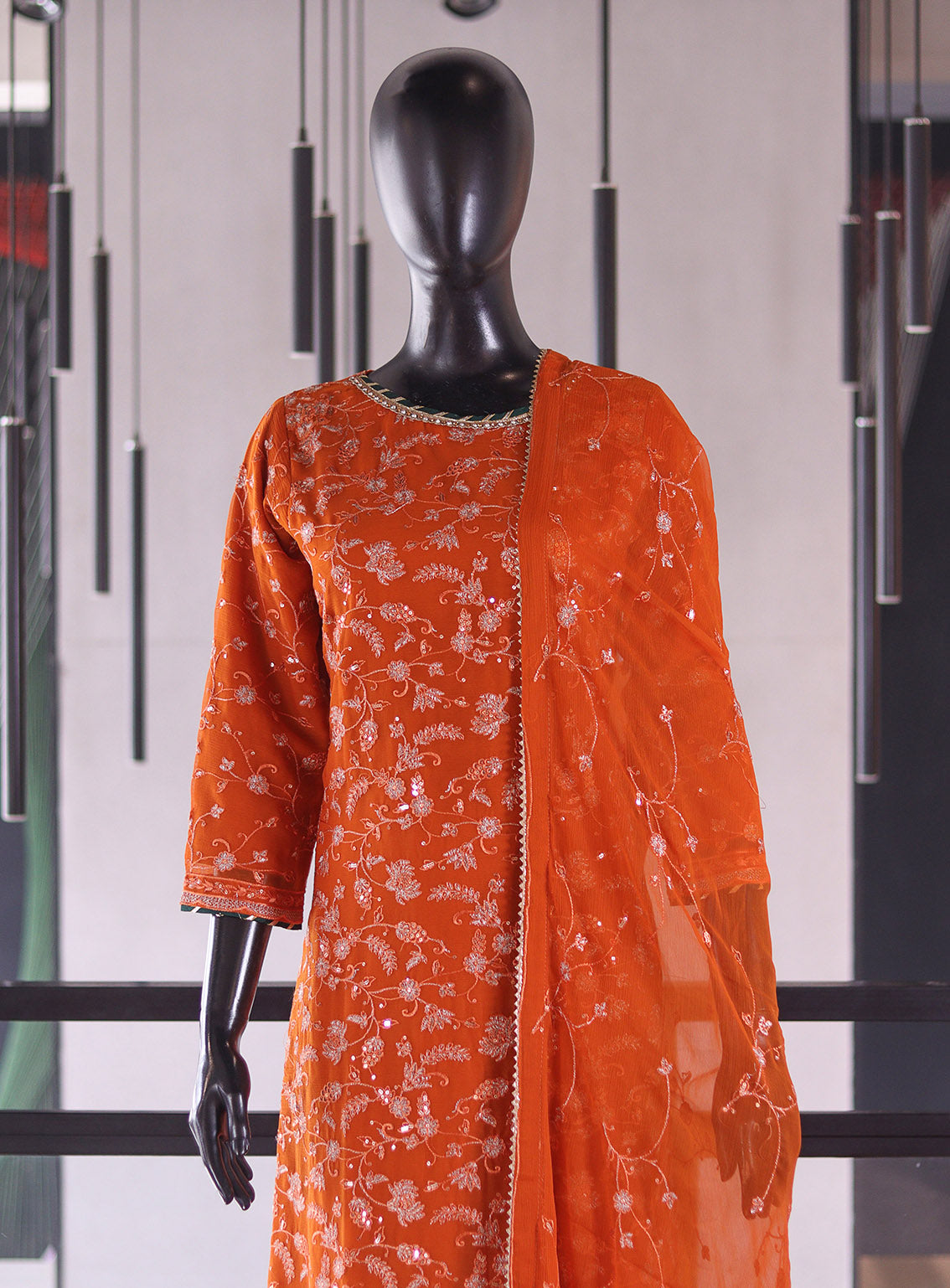 Raad Luxury Formal Embroidered Chiffon 3 Piece Stitched Suit RD26LF D-SG-20-OG Raad Luxury Formal Embroidered Chiffon 3 Piece Stitched Suit RD26LF D-SG-20-OG