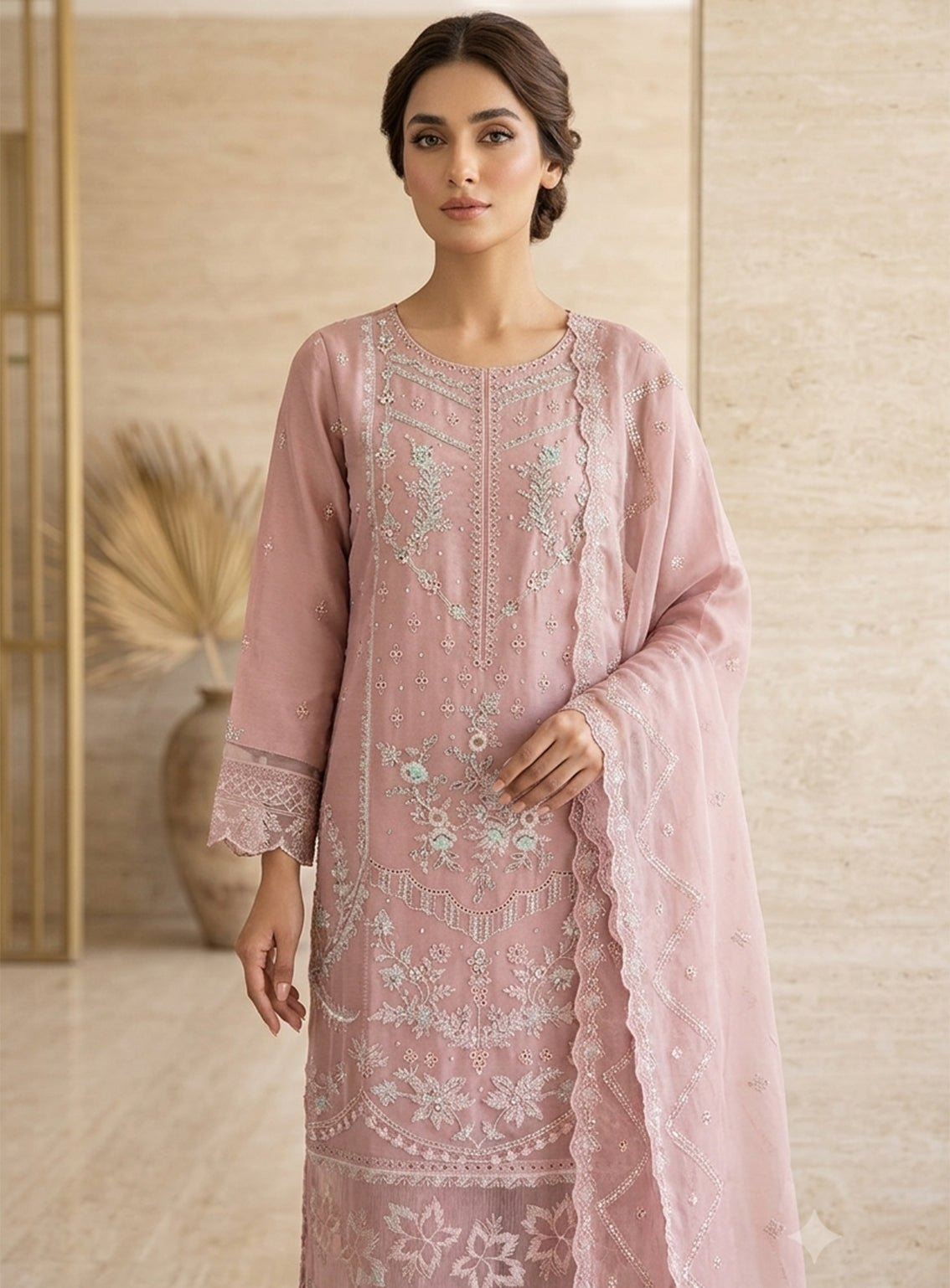 Raad Luxury Formal Embroidered Chiffon 3 Piece Stitched Suit RD26LF RA-KH-03 Raad Luxury Formal Embroidered Chiffon 3 Piece Stitched Suit RD26LF RA-KH-03