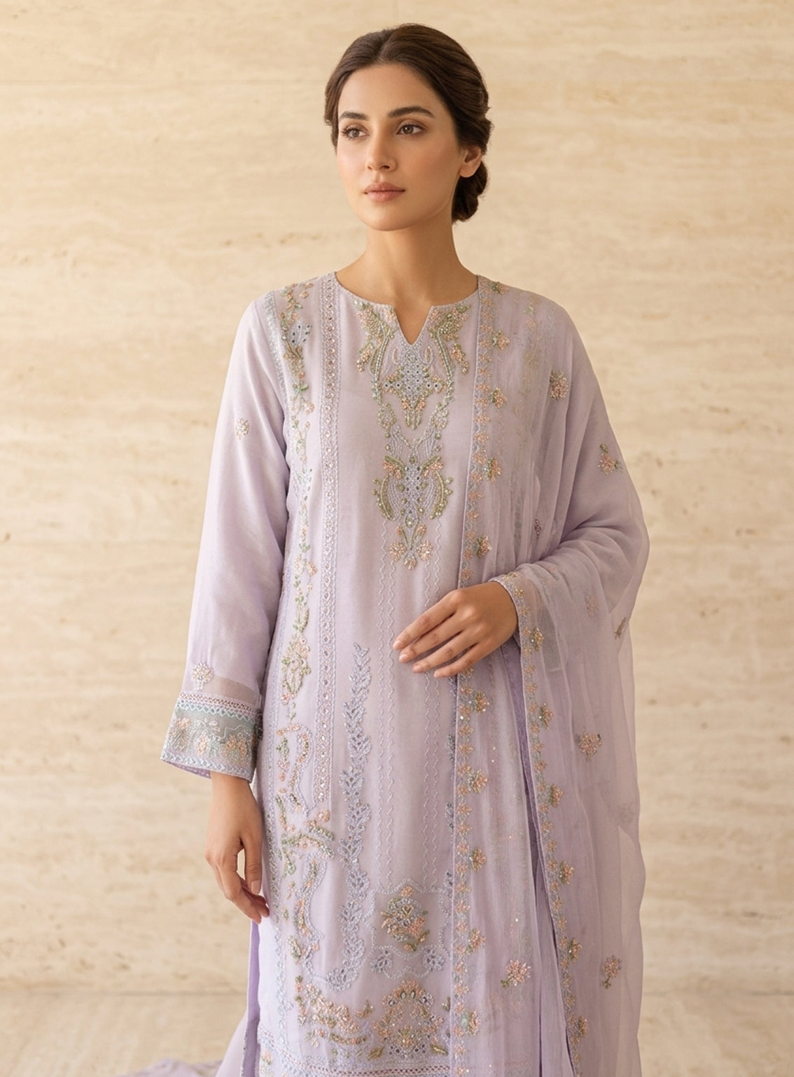 Raad Luxury Formal Embroidered Chiffon 3 Piece Stitched Suit RD26LF RA-KH-04 Raad Luxury Formal Embroidered Chiffon 3 Piece Stitched Suit RD26LF RA-KH-04