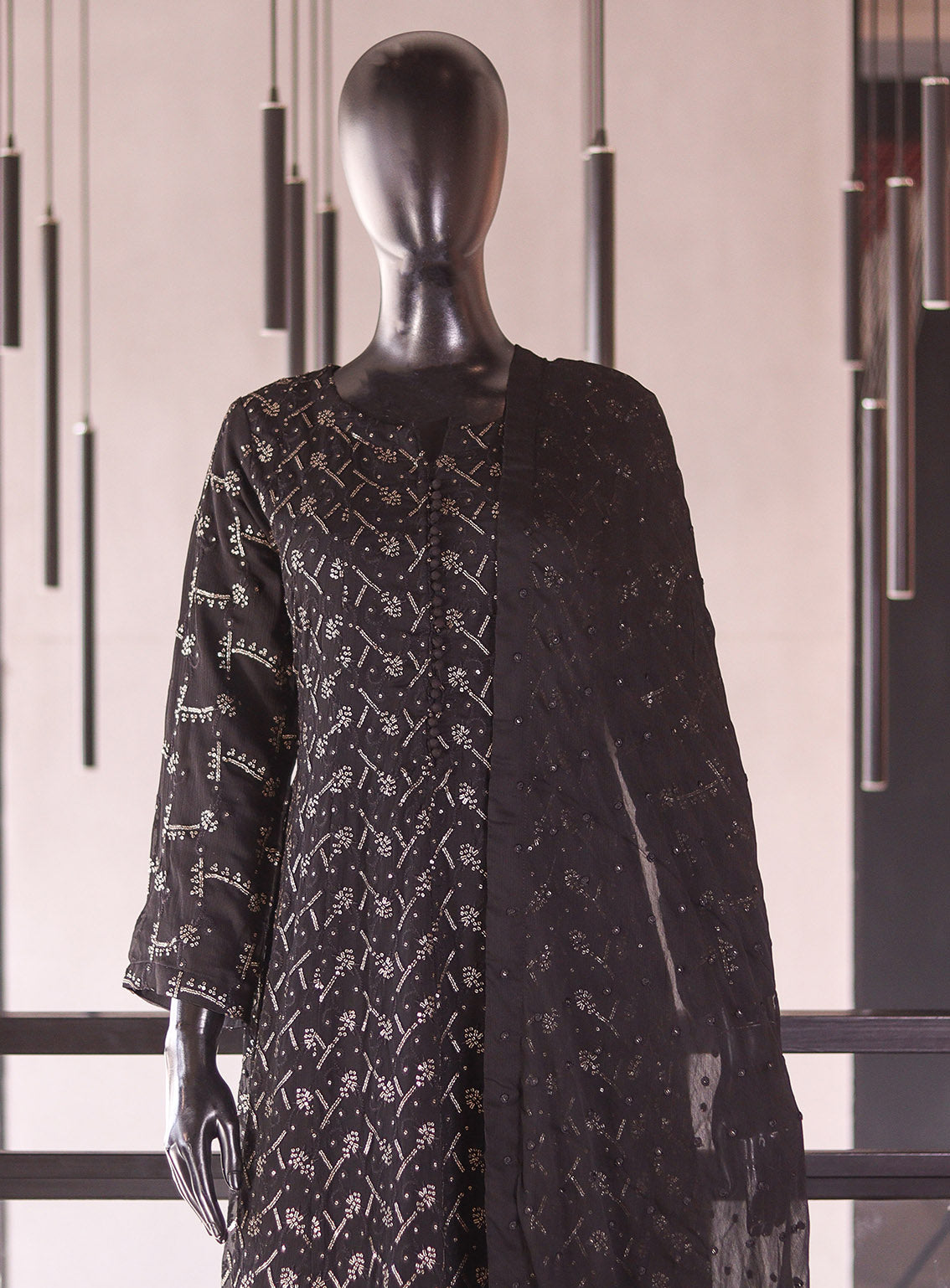 Raad Luxury Formal Embroidered Chiffon 3 Piece Stitched Suit RD26LF RA-VF-01-BK Raad Luxury Formal Embroidered Chiffon 3 Piece Stitched Suit RD26LF RA-VF-01-BK