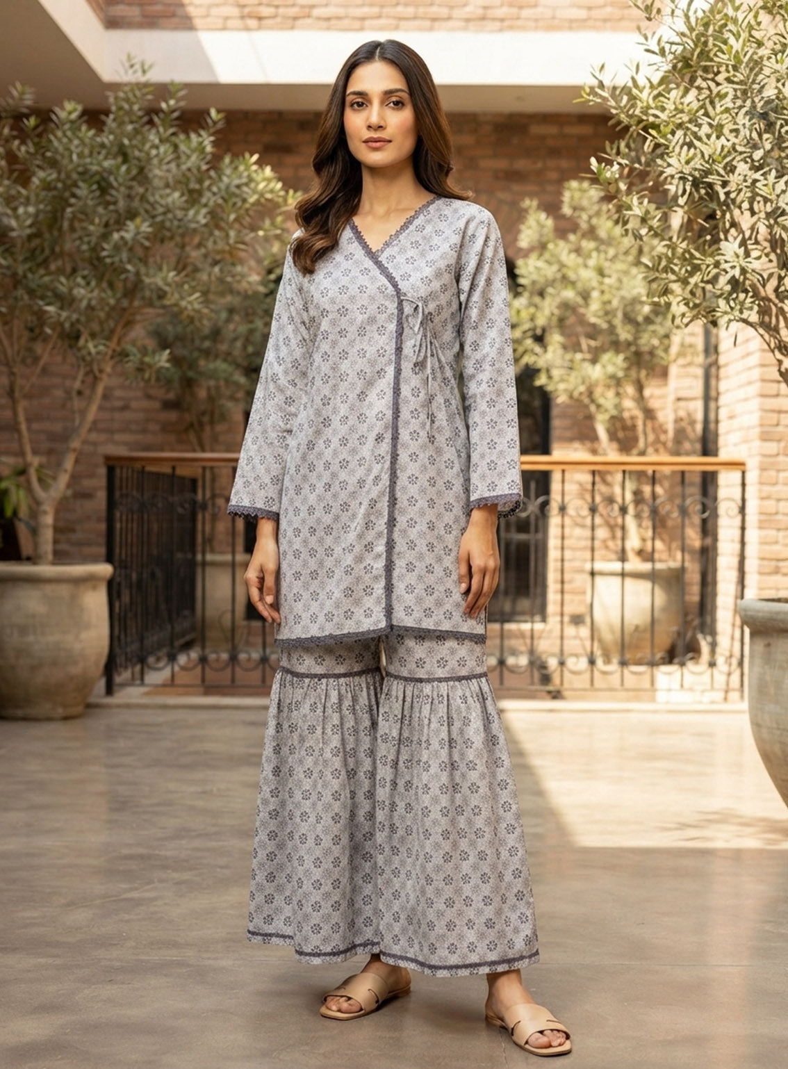 Raad Printed Lawn 2 Piece Stitched Shirt Trouser RD26PL D-RPL-10-GY Raad Printed Lawn 2 Piece Stitched Shirt Trouser RD26PL D-RPL-10-GY