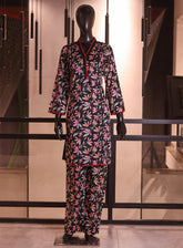 Raad Printed Lawn 2 Piece Stitched Shirt Trouser RD26PL RA-RPL-01-BKWH