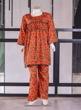 Raad Printed Lawn Girls 2 Piece Stitched Shirt Trouser RA26KG D-RKL-002-OGGN