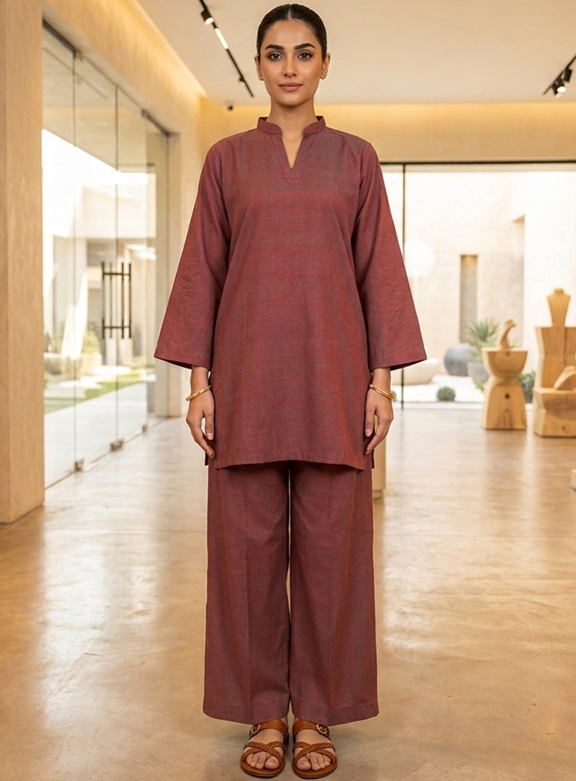 Raad Solid Co-Ords 2 Piece Stitched Shirt-Trouser RD26SCO RA-1113 Raad Solid Co-Ords 2 Piece Stitched Shirt-Trouser RD26SCO RA-1113