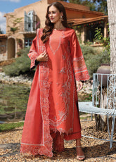 Raaya Luxury Embroidered Lawn 3 Piece Unstitched Suit RYA26LEL D-04 ELVA