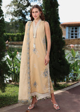 Raaya Luxury Embroidered Lawn 3 Piece Unstitched Suit RYA26LEL D-08 AUDREY