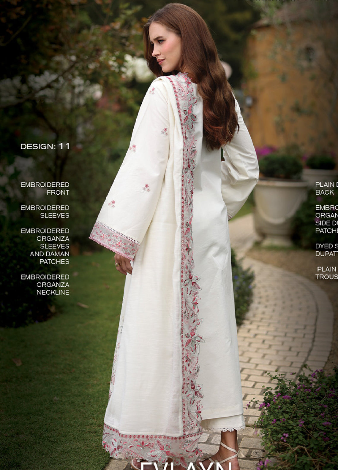 Raaya Luxury Embroidered Lawn 3 Piece Unstitched Suit RYA26LEL D-11 EVLAYN Raaya Luxury Embroidered Lawn 3 Piece Unstitched Suit RYA26LEL D-11 EVLAYN