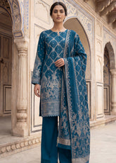 Raha By Soghat Creation Printed Jacquard Lawn 3 Piece Unstitched Suit SC26RV1 D-PJL-03