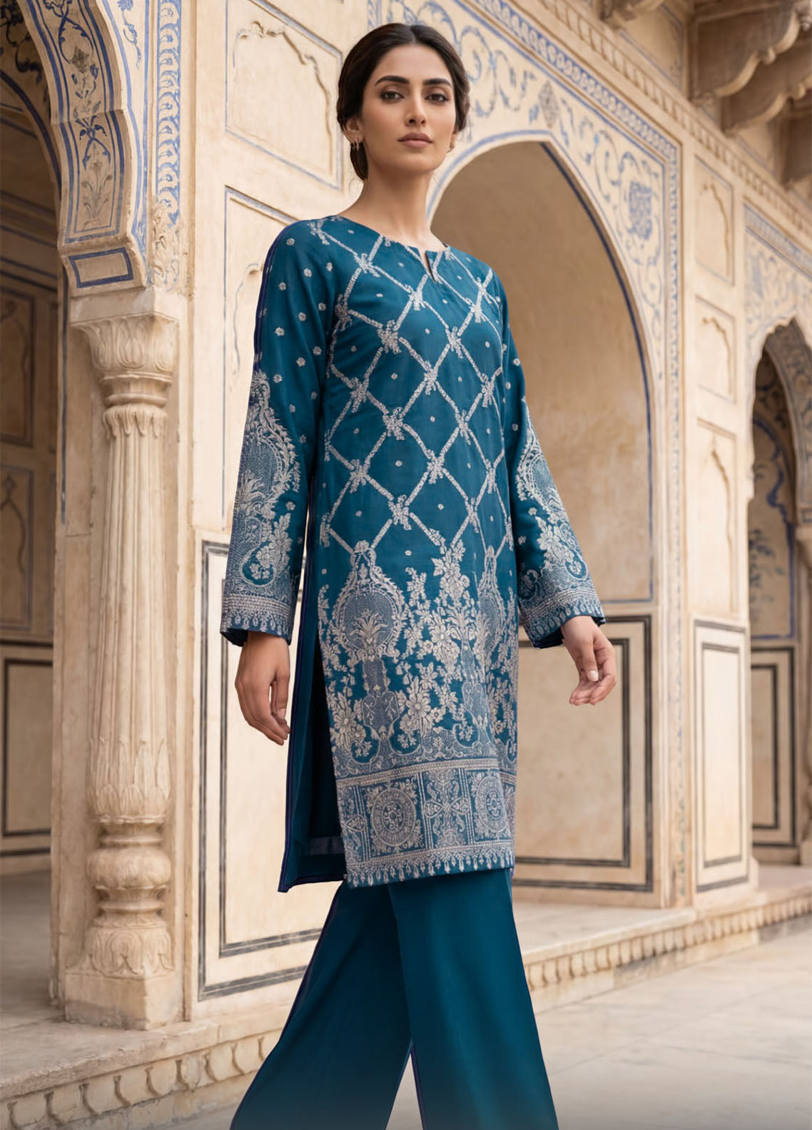 Raha By Soghat Creation Printed Jacquard Lawn 3 Piece Unstitched Suit SC26RV1 D-PJL-03 Raha By Soghat Creation Printed Jacquard Lawn 3 Piece Unstitched Suit SC26RV1 D-PJL-03