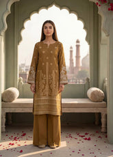 Raha By Soghat Creation Printed Jacquard Lawn 3 Piece Unstitched Suit SC26RV2 D-PJL-04