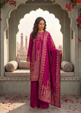 Raha By Soghat Creation Printed Jacquard Lawn 3 Piece Unstitched Suit SC26RV2 D-PJL-05