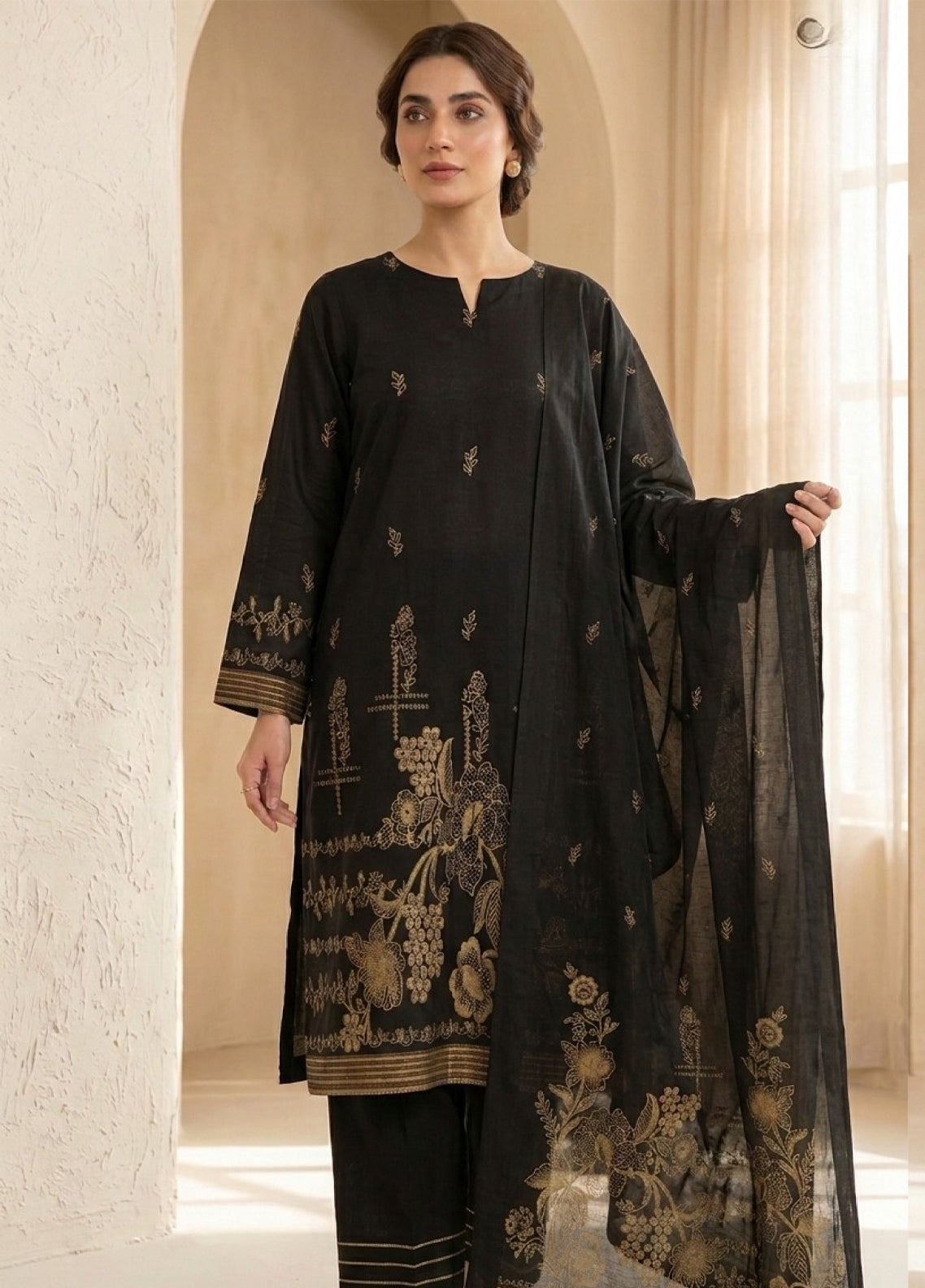 Raha By Soghat Creation Printed Jacquard Lawn 3 Piece Unstitched Suit SC26RV3 D-PJL-04 Raha By Soghat Creation Printed Jacquard Lawn 3 Piece Unstitched Suit SC26RV3 D-PJL-04