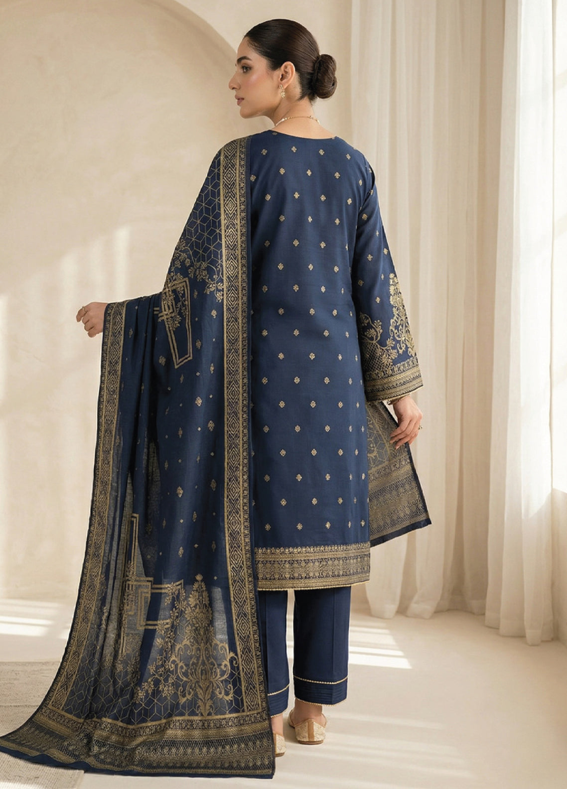 Raha By Soghat Creation Printed Jacquard Lawn 3 Piece Unstitched Suit SC26RV3 D-PJL-05 Raha By Soghat Creation Printed Jacquard Lawn 3 Piece Unstitched Suit SC26RV3 D-PJL-05
