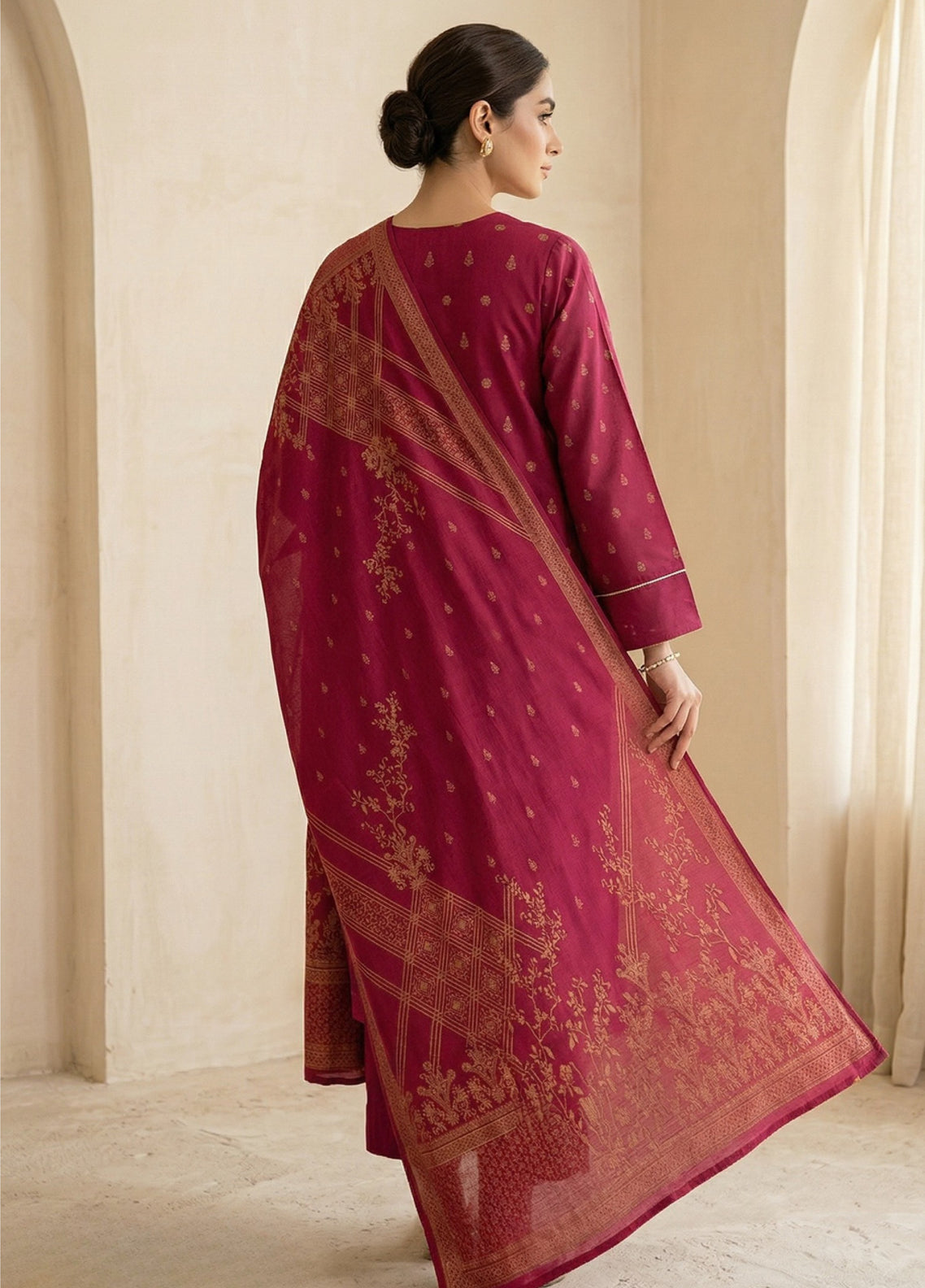 Raha By Soghat Creation Printed Jacquard Lawn 3 Piece Unstitched Suit SC26RV3 D-PJL-06 Raha By Soghat Creation Printed Jacquard Lawn 3 Piece Unstitched Suit SC26RV3 D-PJL-06