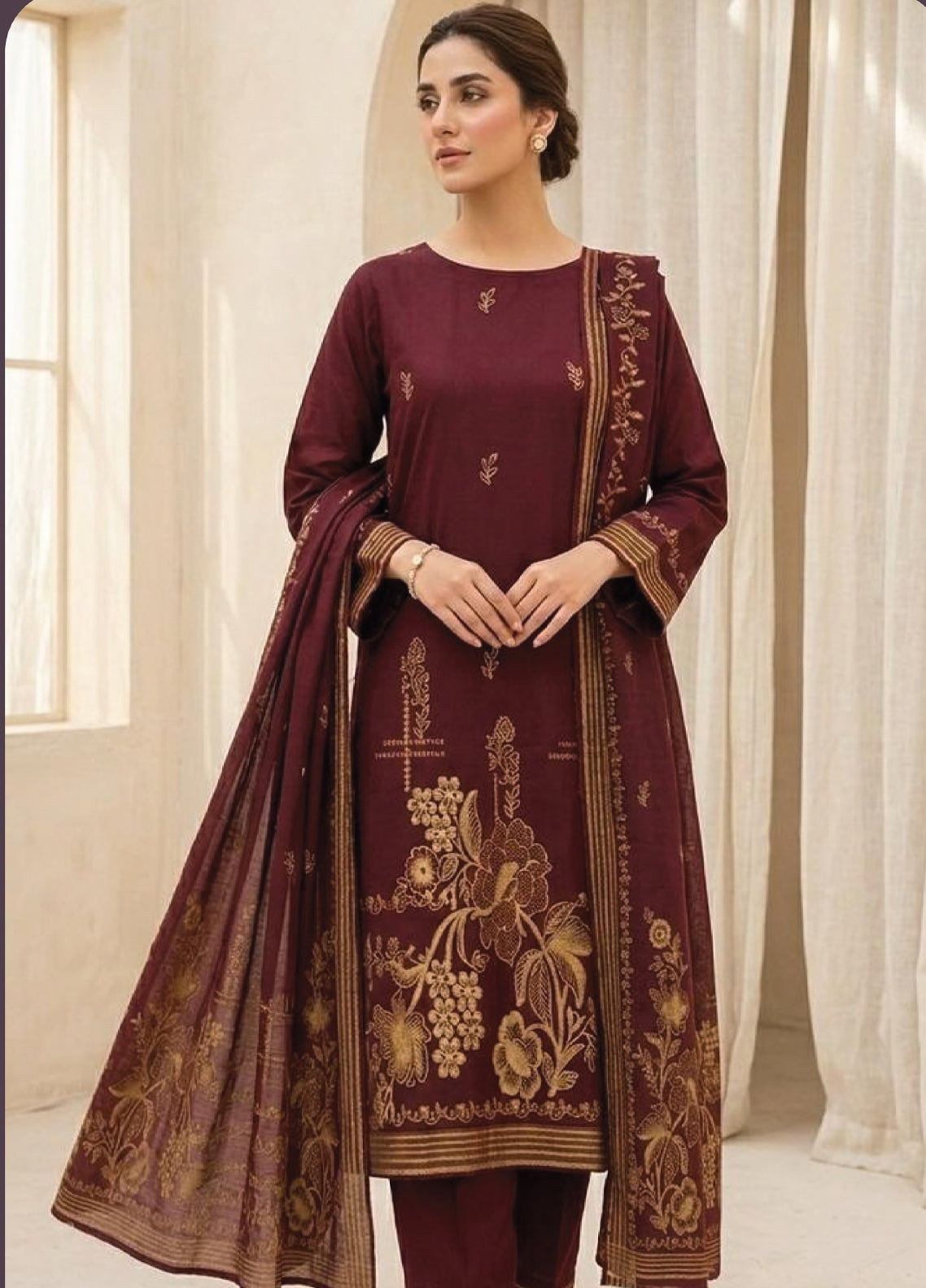 Raha By Soghat Creation Printed Jacquard Lawn 3 Piece Unstitched Suit SC26RV3 D-PJL-07 Raha By Soghat Creation Printed Jacquard Lawn 3 Piece Unstitched Suit SC26RV3 D-PJL-07