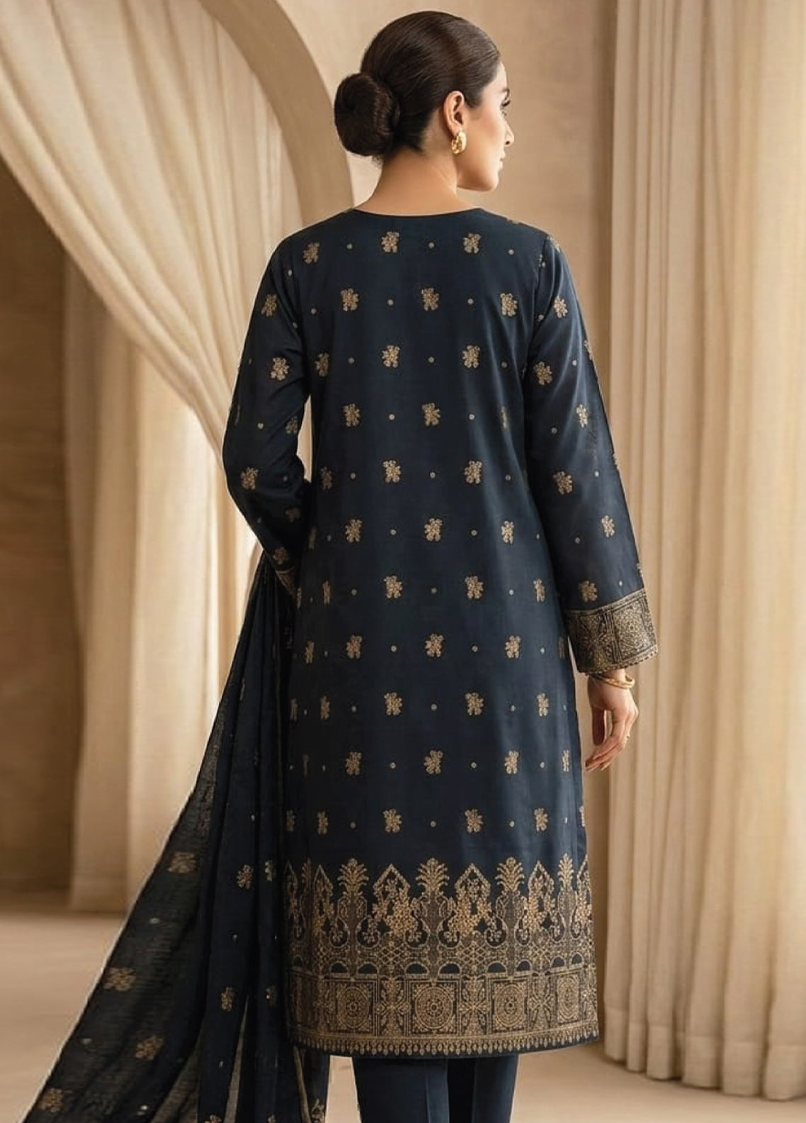 Raha By Soghat Creation Printed Jacquard Lawn 3 Piece Unstitched Suit SC26RV3 D-PJL-09 Raha By Soghat Creation Printed Jacquard Lawn 3 Piece Unstitched Suit SC26RV3 D-PJL-09