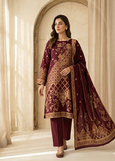 Raha By Soghat Creation Printed Jacquard Lawn 3 Piece Unstitched Suit SC26R D-02