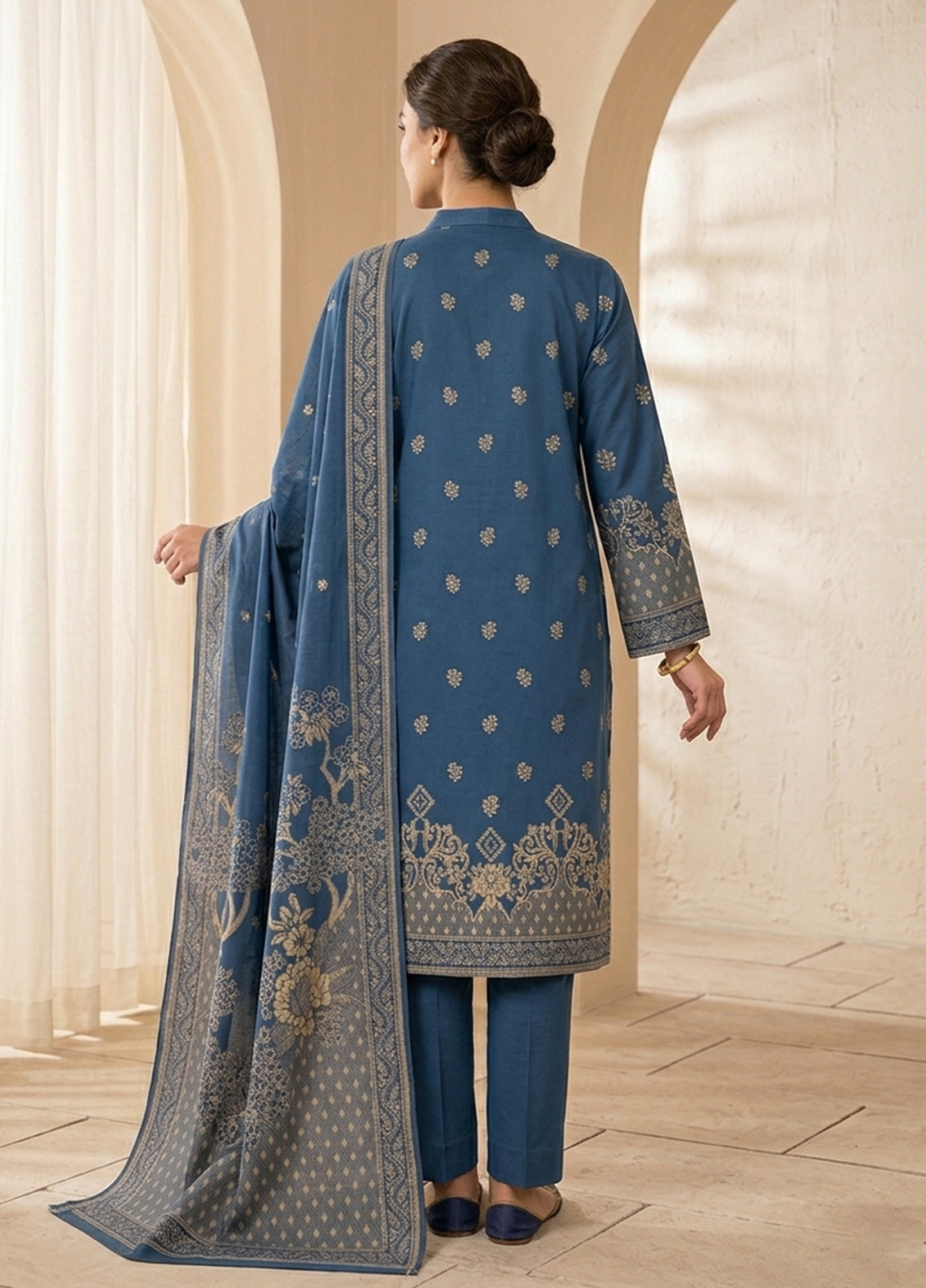 Raha By Soghat Creation Printed Jacquard Lawn 3 Piece Unstitched Suit SC26R D-06 Raha By Soghat Creation Printed Jacquard Lawn 3 Piece Unstitched Suit SC26R D-06