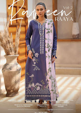 Rameen By Raaya Embroidered Lawn 3 Piece Unstitched Suit RYA26RV2 D-AVEINE