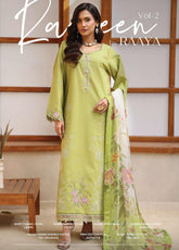 Rameen By Raaya Embroidered Lawn 3 Piece Unstitched Suit RYA26RV2 D-DAISY