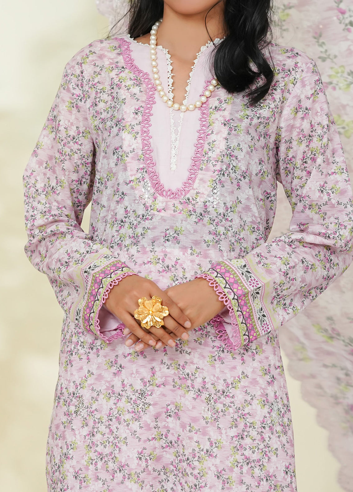 Ramsha By VS Textile Embroidered Lawn 3 Piece Unstitched Suit VS26REL D-785 Ramsha By VS Textile Embroidered Lawn 3 Piece Unstitched Suit VS26REL D-785