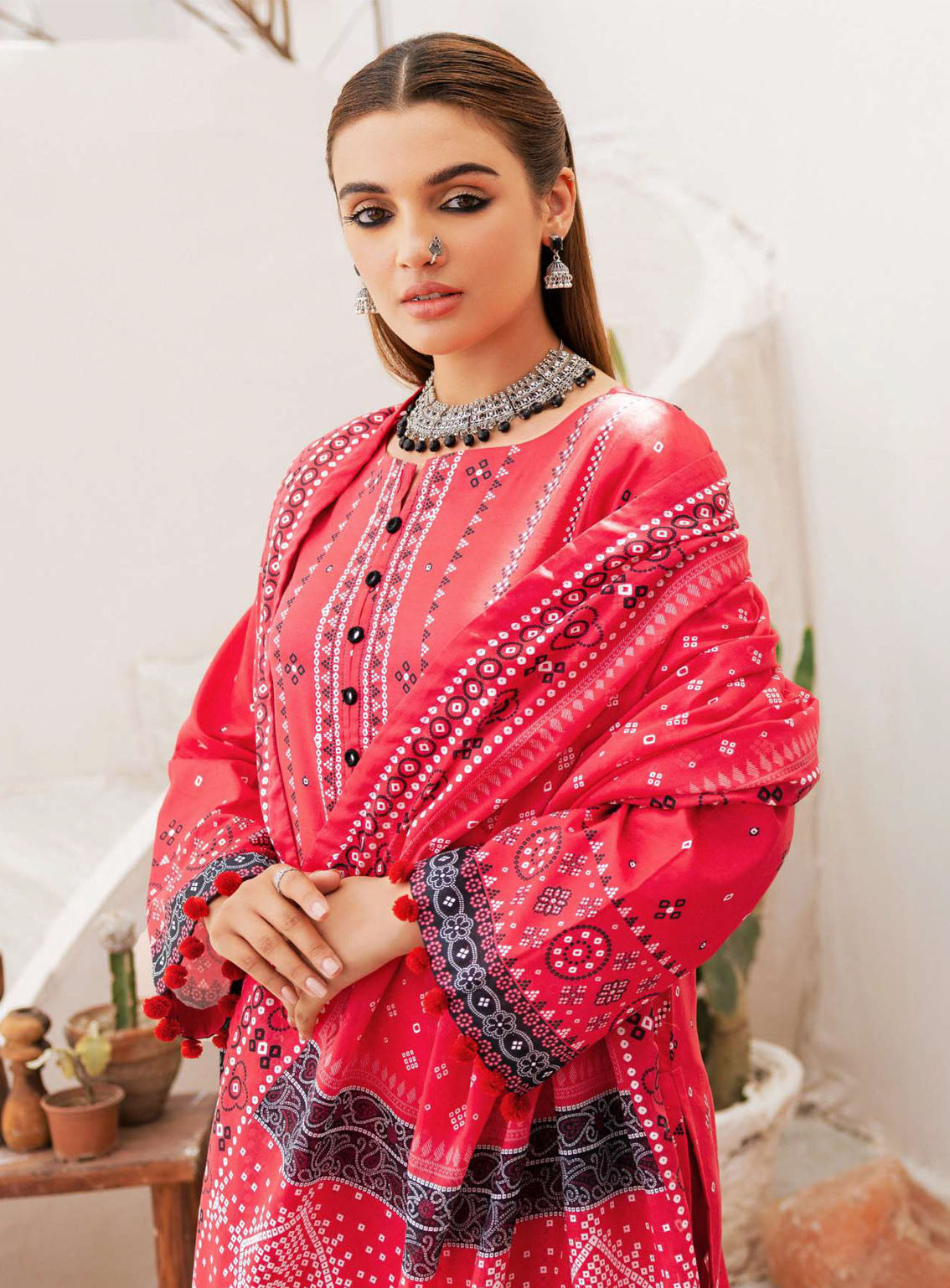 Rang By Motifz Printed Lawn Suits Unstitched 3 Piece - MT24RPL 4740 ESHMAAL Rang By Motifz Printed Lawn Suits Unstitched 3 Piece - MT24RPL 4740 ESHMAAL