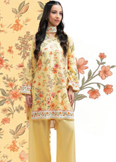 Raqs By Motifz Printed Cotton Viscose Linen 3 Piece Unstitched Suit MT26RCVLV1 D-4131