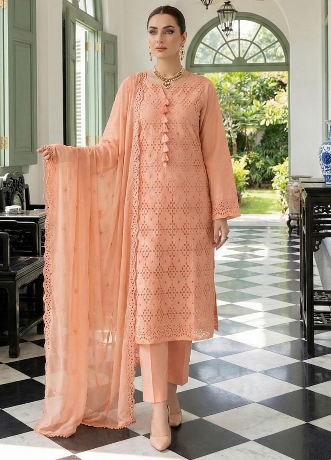 Raskh-E-Qamar By Noorjahan Embroidered Lawn 3 Piece Unstitched Suit NJ26RQ D-08 Raskh-E-Qamar By Noorjahan Embroidered Lawn 3 Piece Unstitched Suit NJ26RQ D-08