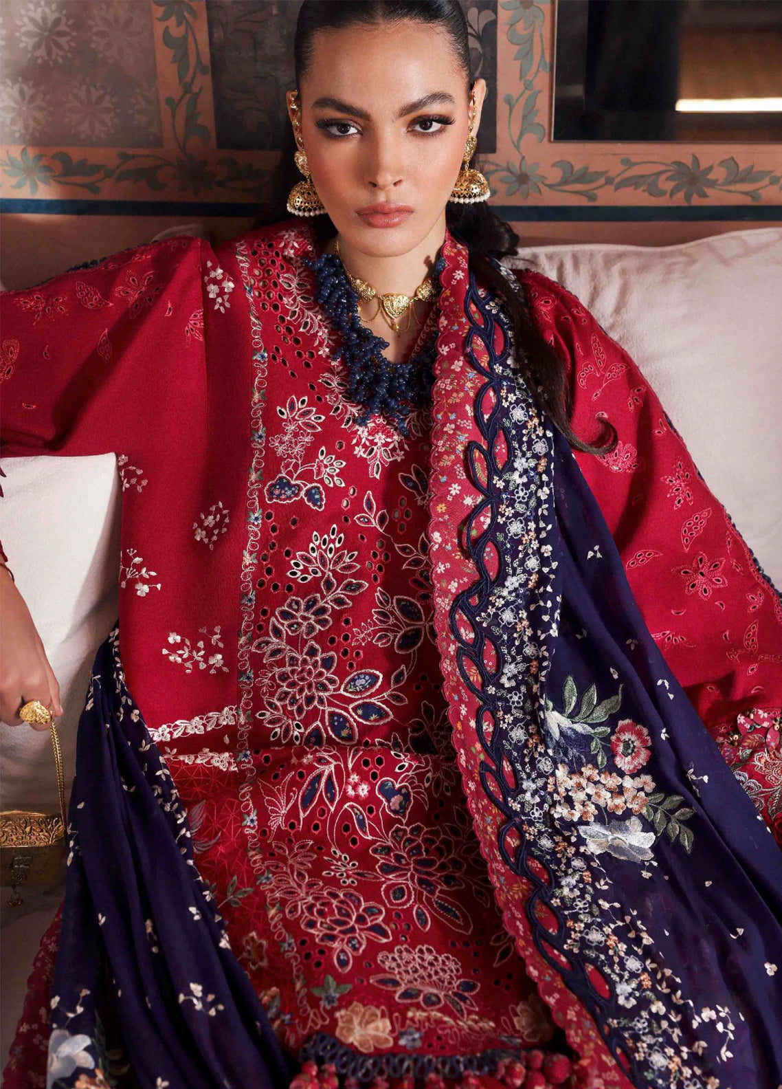 Reine By Republic Womenswear Luxury Embroidered Lawn 3 Piece Unstitched Suit RW26RELL D-2B BELLE ROSEE Reine By Republic Womenswear Luxury Embroidered Lawn 3 Piece Unstitched Suit RW26RELL D-2B BELLE ROSEE