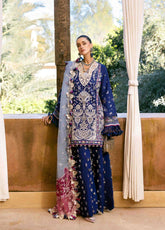 Reine By Republic Womenswear Luxury Embroidered Lawn 3 Piece Unstitched Suit RW26RELL D-4A SIA