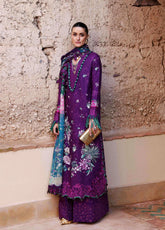 Reine By Republic Womenswear Luxury Embroidered Lawn 3 Piece Unstitched Suit RW26RELL D-8B NIA