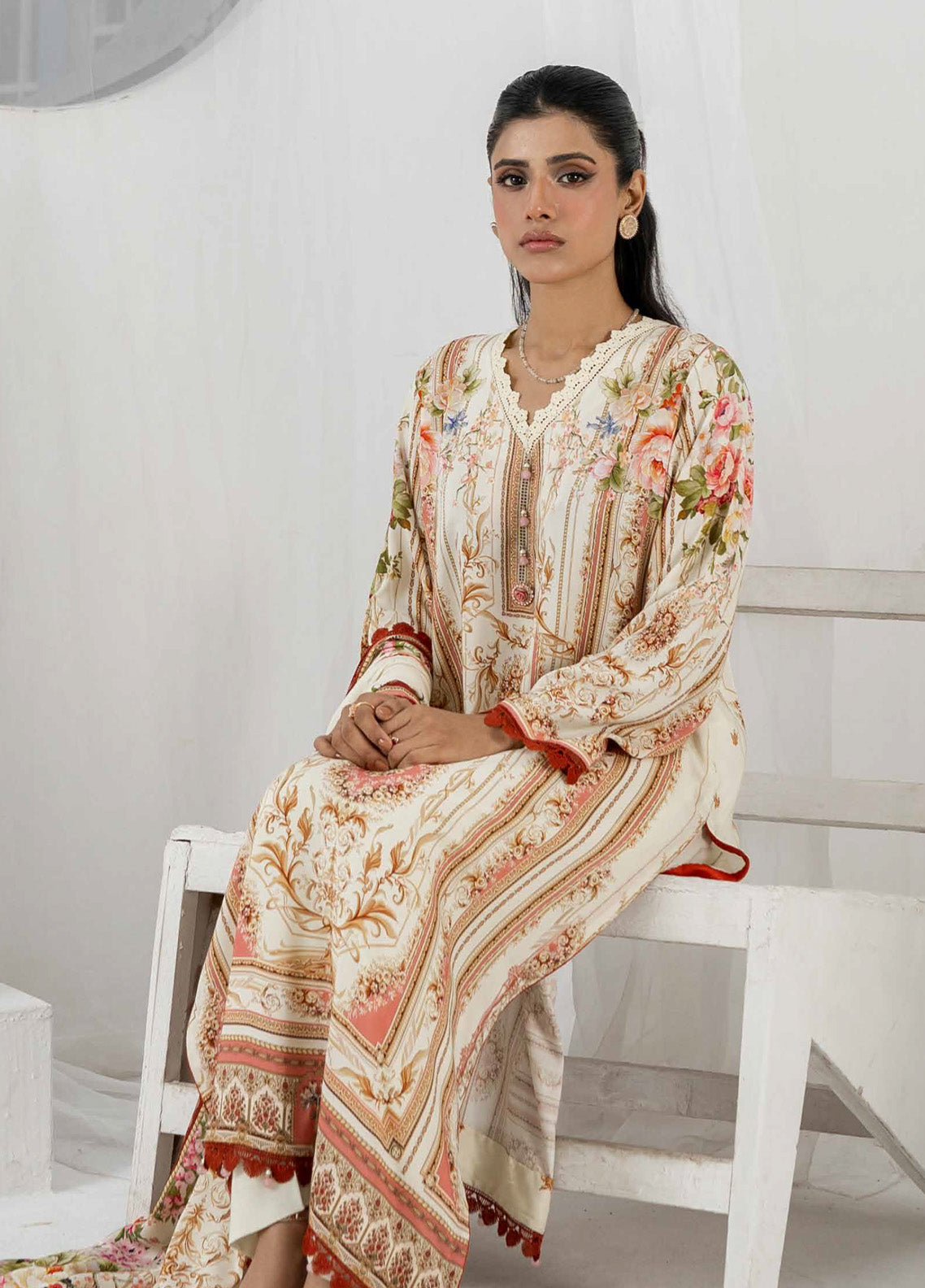 Resham By Firdous Textile Printed Linen Suits Unstitched 3 Piece - FF24RL 901 Resham By Firdous Textile Printed Linen Suits Unstitched 3 Piece - FF24RL 901