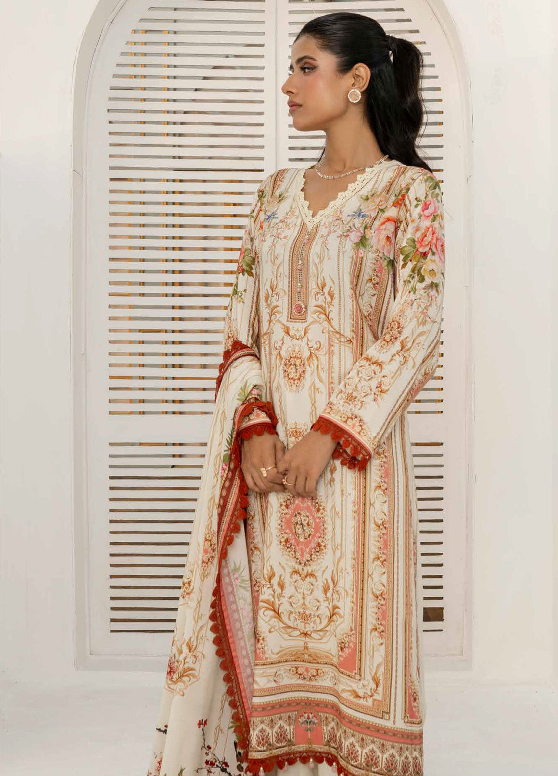 Resham By Firdous Textile Printed Linen Suits Unstitched 3 Piece - FF24RL 901 Resham By Firdous Textile Printed Linen Suits Unstitched 3 Piece - FF24RL 901