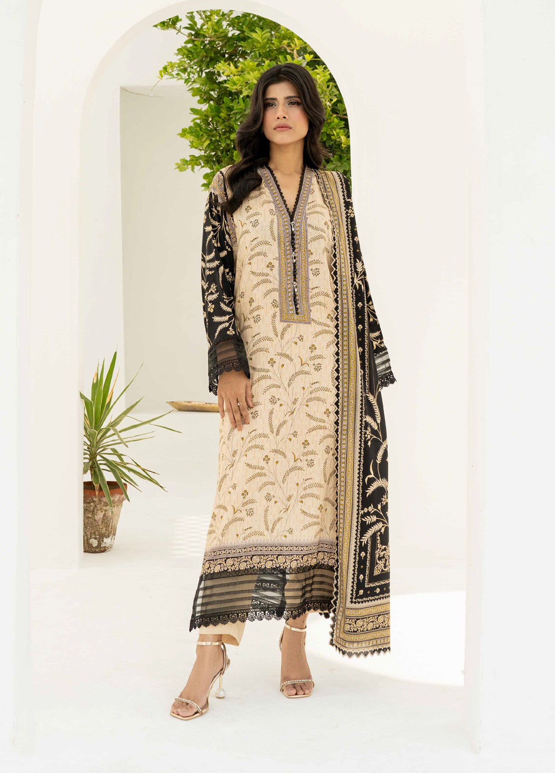 Resham By Firdous Textile Printed Linen Suits Unstitched 3 Piece - FF24RL 903 Resham By Firdous Textile Printed Linen Suits Unstitched 3 Piece - FF24RL 903