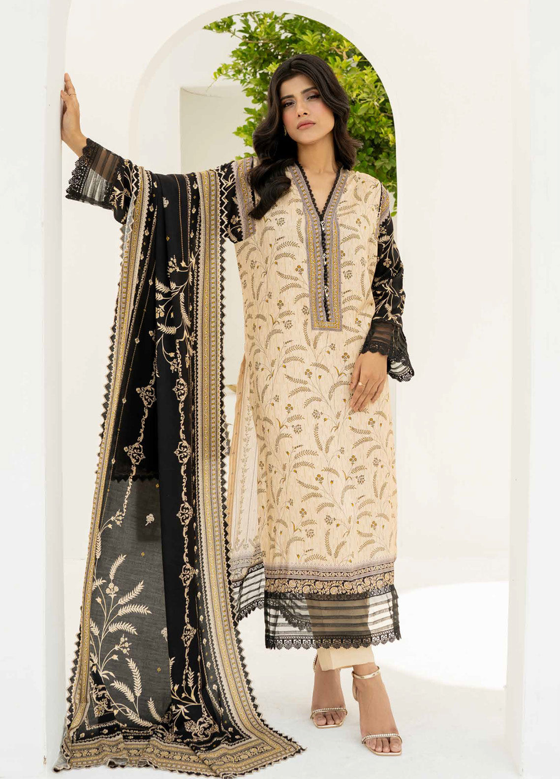 Resham By Firdous Textile Printed Linen Suits Unstitched 3 Piece - FF24RL 903 Resham By Firdous Textile Printed Linen Suits Unstitched 3 Piece - FF24RL 903