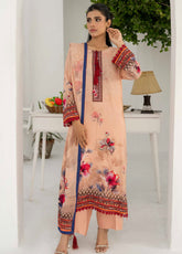 Resham By Firdous Textile Printed Linen Suits Unstitched 3 Piece - FF24RL 904