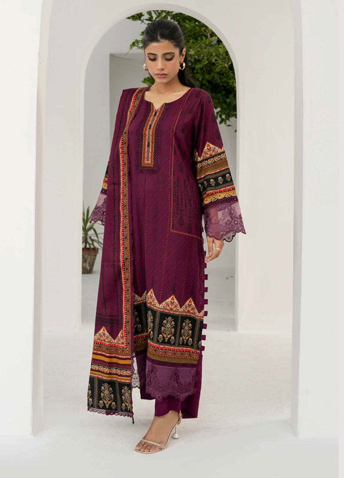 Resham By Firdous Textile Printed Linen Suits Unstitched 3 Piece - FF24RL 909 Resham By Firdous Textile Printed Linen Suits Unstitched 3 Piece - FF24RL 909