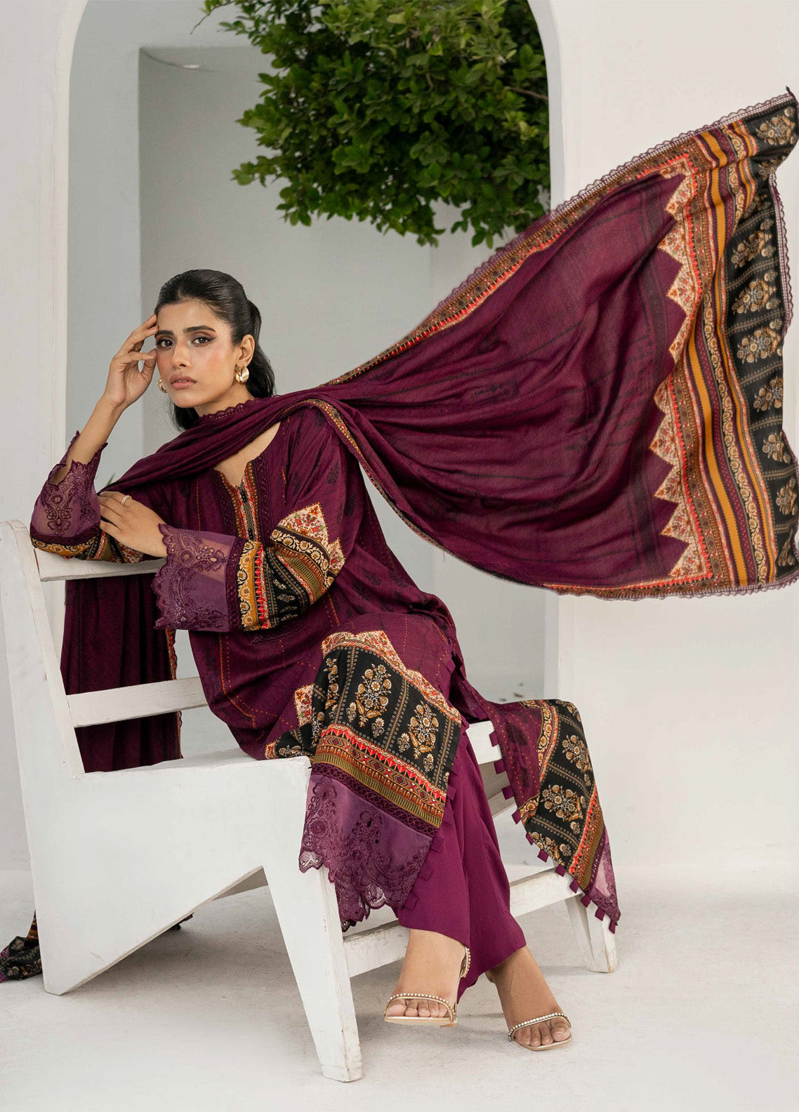 Resham By Firdous Textile Printed Linen Suits Unstitched 3 Piece - FF24RL 909 Resham By Firdous Textile Printed Linen Suits Unstitched 3 Piece - FF24RL 909