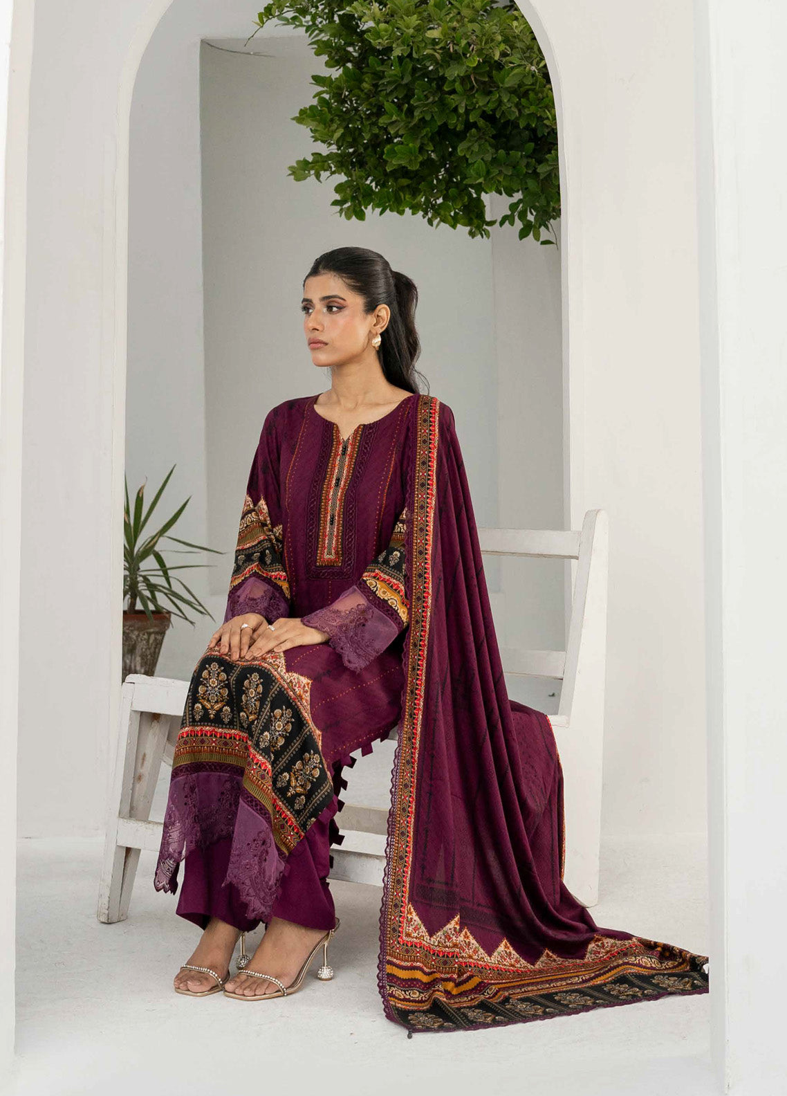Resham By Firdous Textile Printed Linen Suits Unstitched 3 Piece - FF24RL 909 Resham By Firdous Textile Printed Linen Suits Unstitched 3 Piece - FF24RL 909