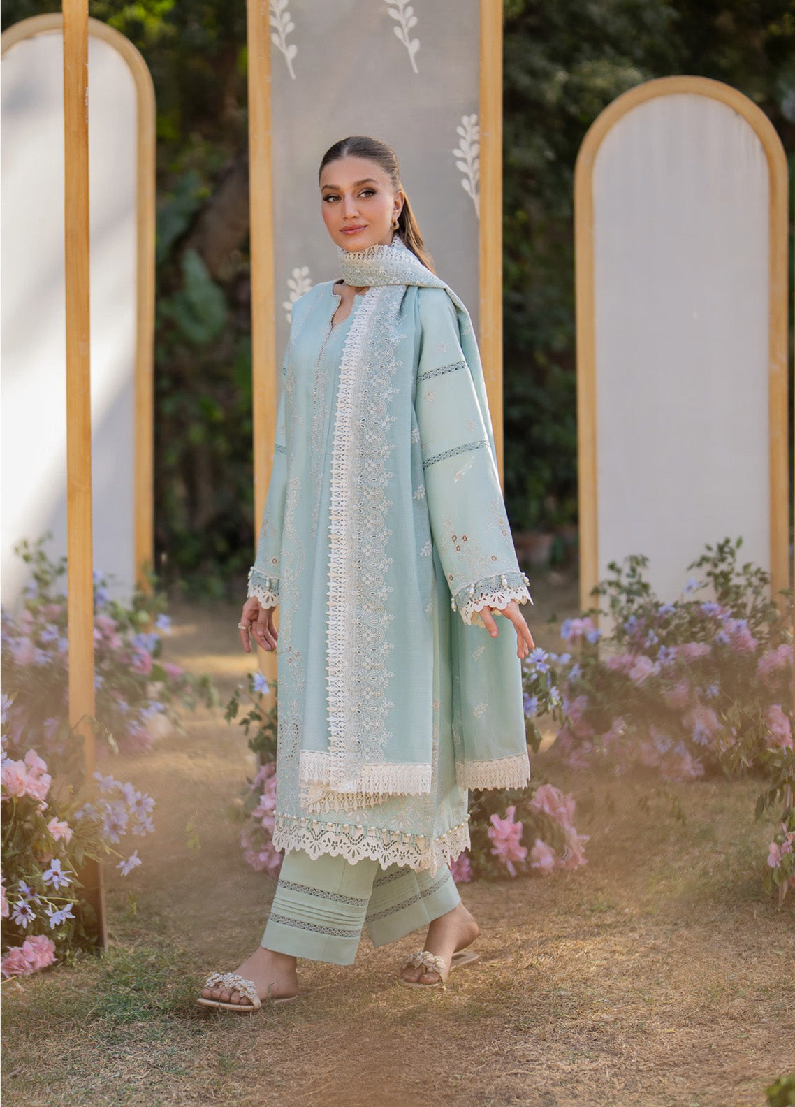 Reveerie by Florent Embroidered Chikankari Lawn Suits Unstitched 3 Piece - FL25RCL FLC-1A Reveerie by Florent Embroidered Chikankari Lawn Suits Unstitched 3 Piece - FL25RCL FLC-1A
