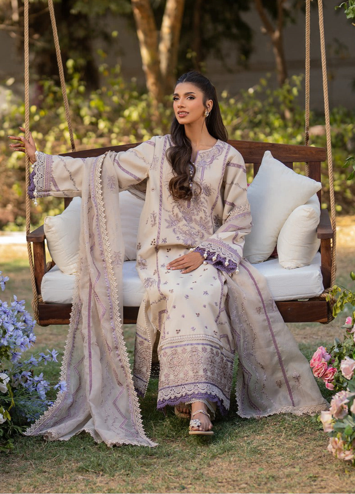 Reveerie by Florent Embroidered Chikankari Lawn Suits Unstitched 3 Piece - FL25RCL FLC-3B Reveerie by Florent Embroidered Chikankari Lawn Suits Unstitched 3 Piece - FL25RCL FLC-3B